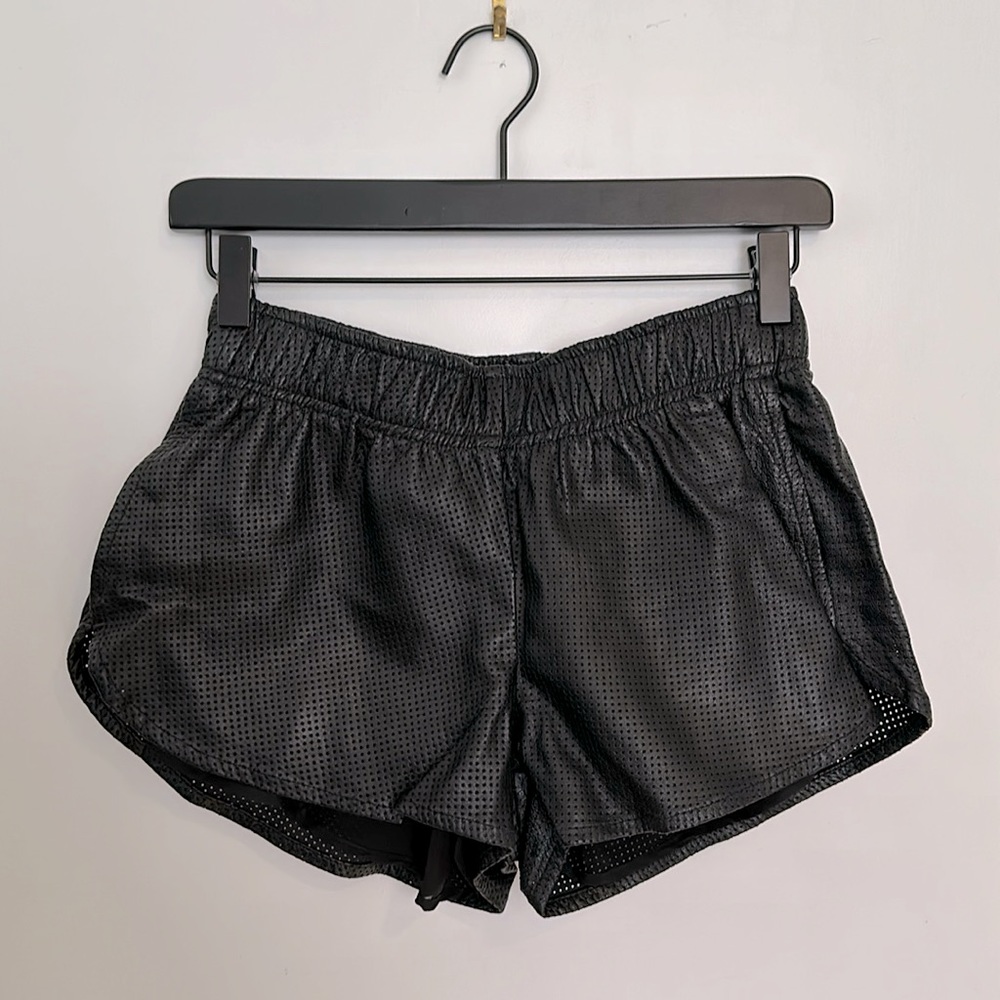 Rails Perforated Leather Shorts (Sz M)